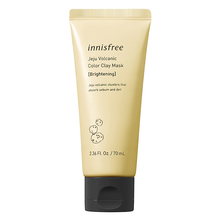 Mặt Nạ Rửa Đất Sét Làm Sáng Da Từ Đá Núi Lửa Đảo Jeju Innisfree Volcanic Color Clay Mask (Yellow) - 131171046 (70ml)