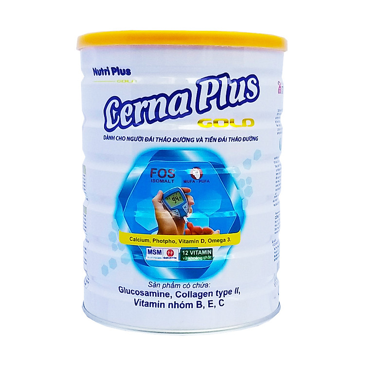 Sữa bột dinh dưỡng Nutri Plus CERNA PLUS sữa cho người tiền tháo đường và tháo đường (900g) Sunbaby NTCESBTC2019