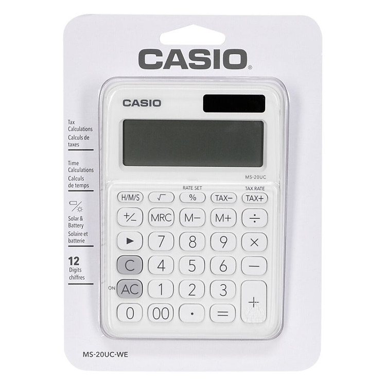 Máy Tính Để Bàn Casio MS-20UC-WE - Trắng - Ảnh 2