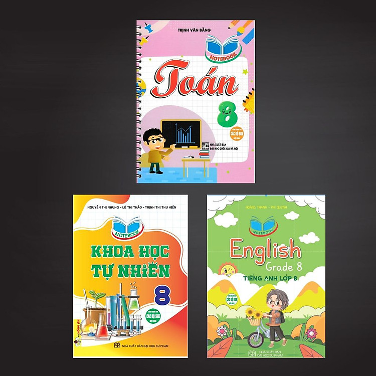 Combo 3 Quyển Notebook Toán, Anh, Khoa Học Tự Nhiên Lớp 8 - Ảnh 4
