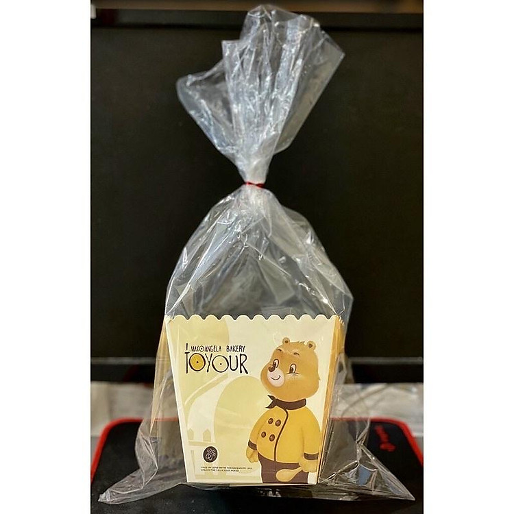 100 cái hộp bánh mì hình gấu kèm túi kiếng