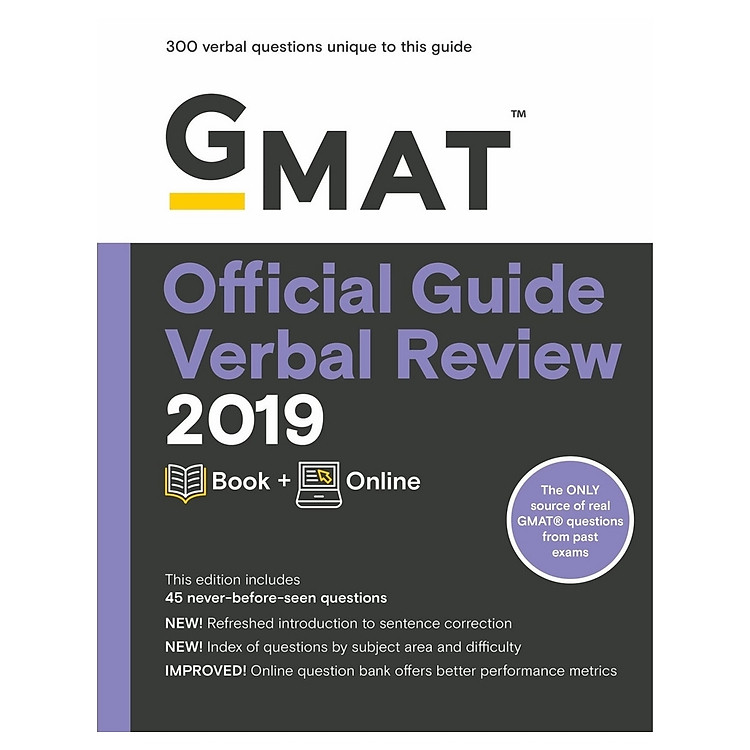 Gmat Official Guide 2019 Verbal Review: Book + Online
