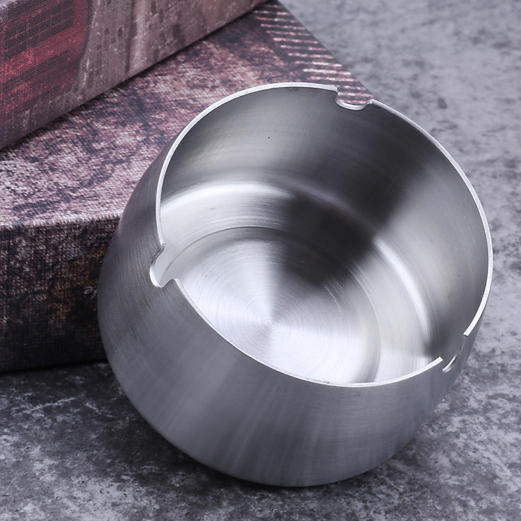 Gạt Tàn thuốc Lá bằng Inox không gỉ Cao Cấp Loại Cao không sợ bay tàn tiện dụng