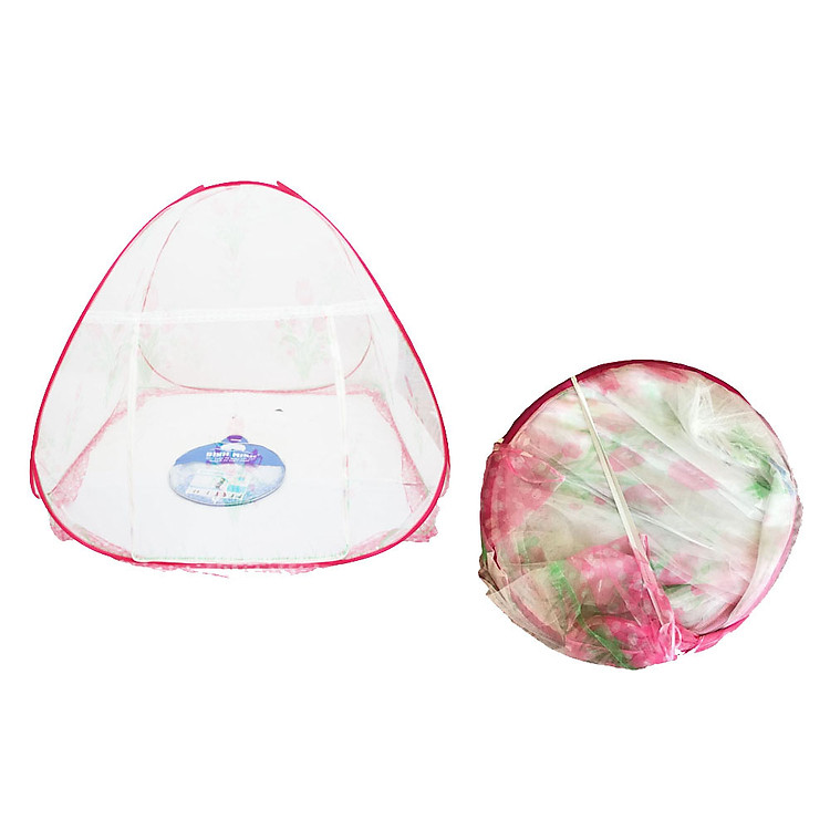 Màn chụp tự bung chống muỗi BÌNH MINH - 1m6 x 2m (Hồng)