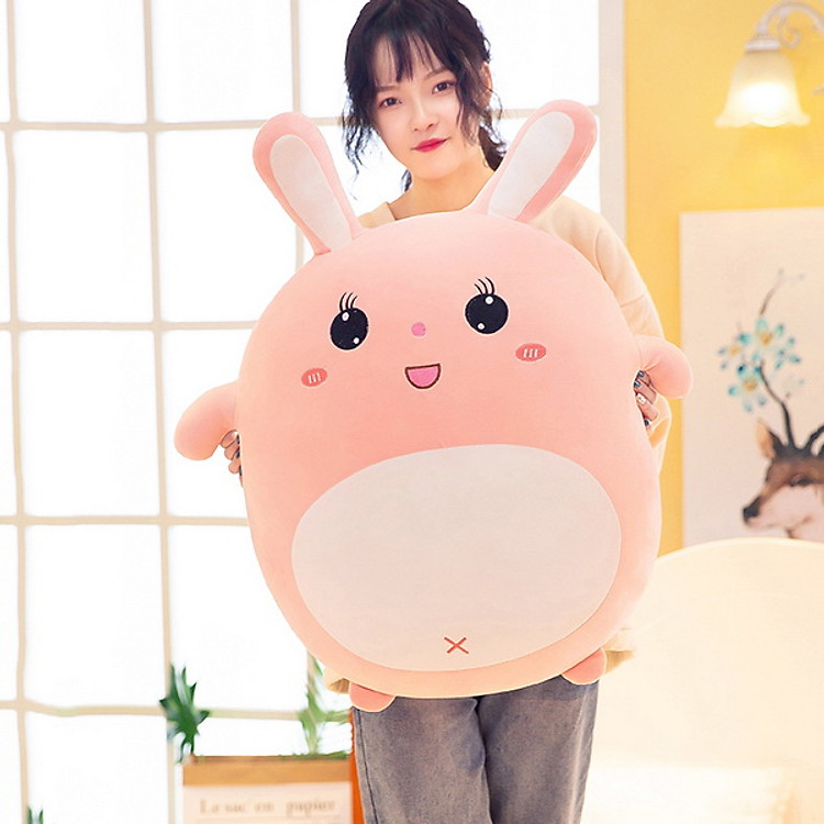 Gấu bông thỏ hồng 50cm TNB221, thỏ bông dễ thương, siêu đáng yêu - Mẫu ngẫu nhiên