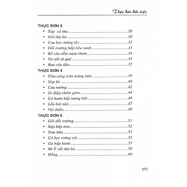 Thực Đơn Đãi Tiệc - Ảnh 5