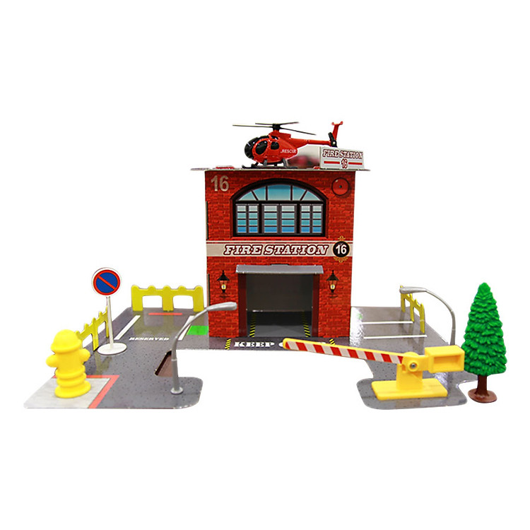 Mô Hình Lắp Ráp Sở Cứu Hỏa Bằng Giấy Maisto V&GMCH