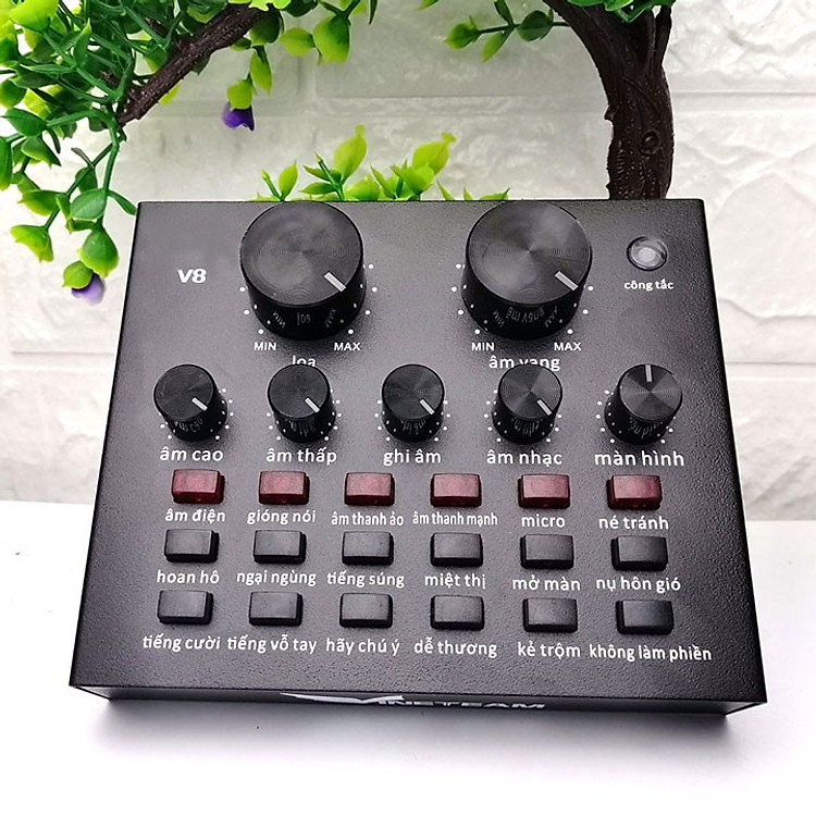 Soundcard V8 Autotune bản Bluetooth chuyên livestream
