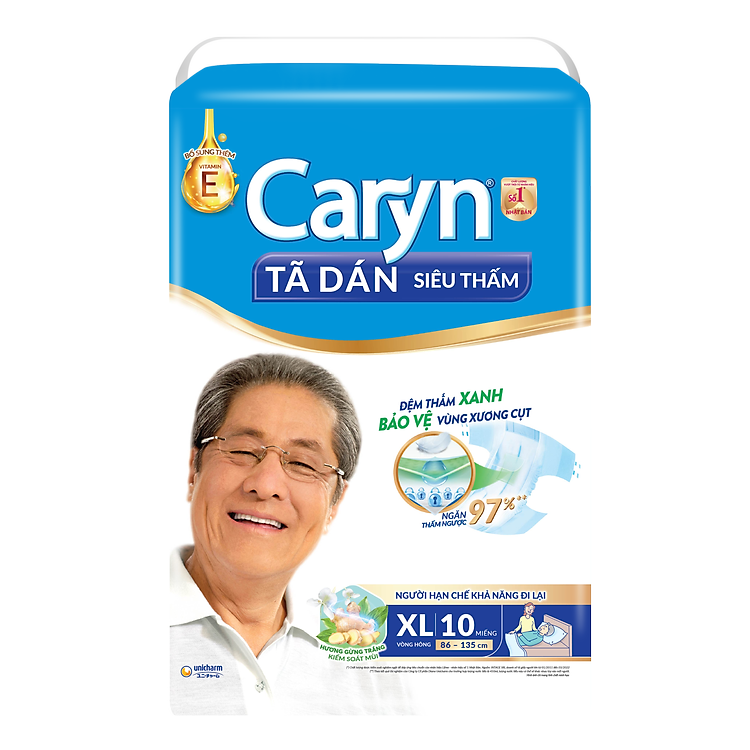 Tã dán người lớn Caryn XL10 - 10 Miếng Chính hãng Ưu đãi - Hình ảnh 2