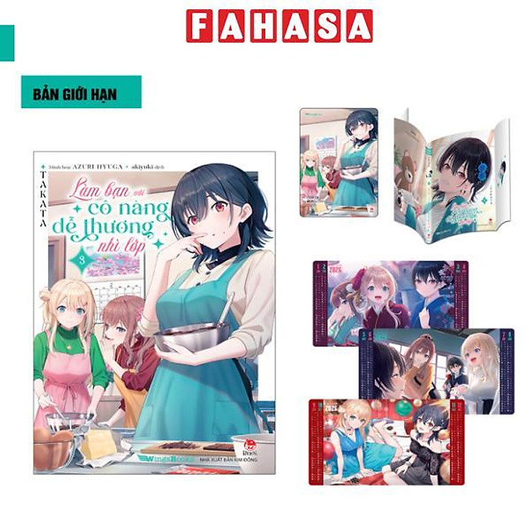 Sách - Làm Bạn Với Cô Nàng Dễ Thương Nhì Lớp - Tập 3 - Bản Giới Hạn - Tặng Kèm Postcard + Bìa Áo Limited + Set Postcard Lịch 2026