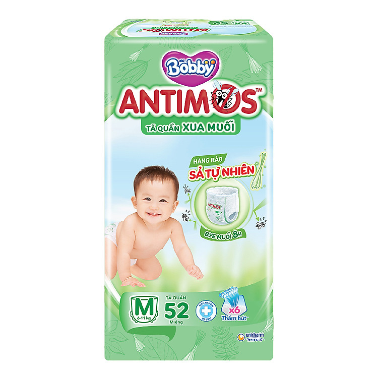 Tã Quần Xua Muỗi Bobby Antimos Size M Chính hãng Ưu đãi - Hình ảnh 2