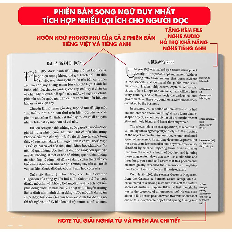 Hai Vạn Dặm Dưới Biển - Twenty Thousand Leagues Under The Sea (Song Ngữ) - Ảnh 4