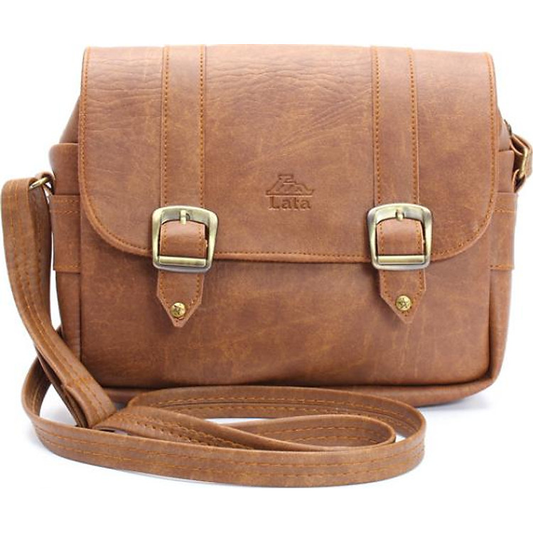 Túi Đeo Chéo LATA HN08 - Da Bò Nhạt (Tặng kèm ví VN03)