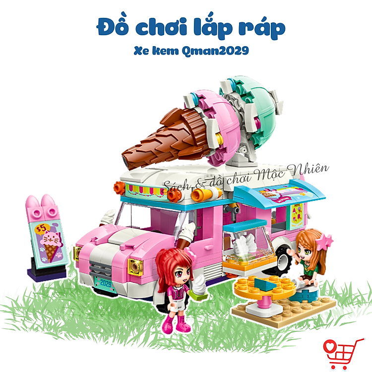 Mua tại Tiki: Mua Đồ chơi lắp ráp Qman 2029 - Xe Kem Chính hãng Ưu đãi