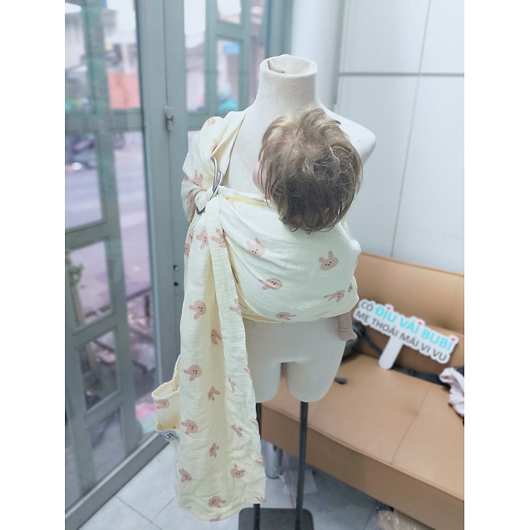 Mua BUBI Ring Sling Gen 1 - Thỏ hồng Chính hãng Giá tốt - Hình ảnh 5