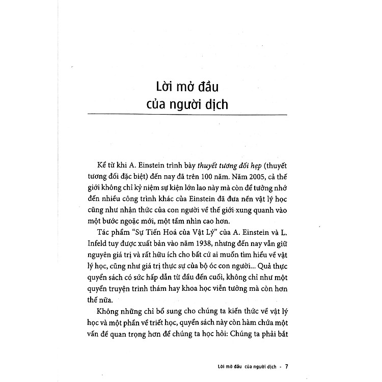 Sự Tiến Hóa Của Vật Lý - Từ Những Khái Niệm Ban Đầu Đến Thuyết Tương Đối Và Lượng Tử (Tái Bản 2022) - Ảnh 3