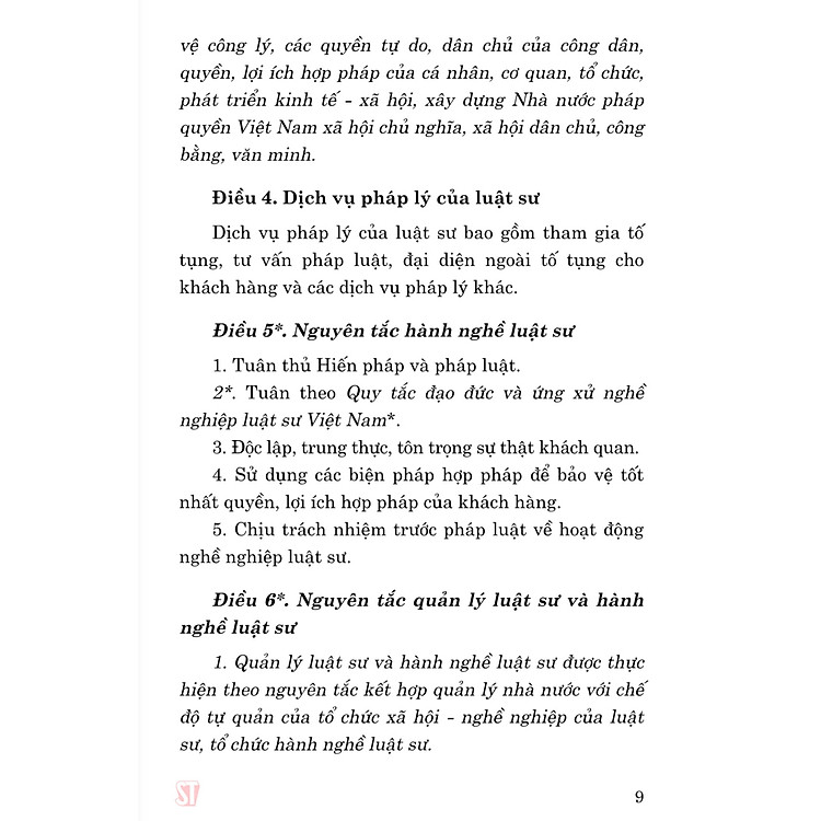 Luật Luật Sư (hiện hành) (sửa đổi, bổ sung năm 2012, 2015) - Ảnh 6