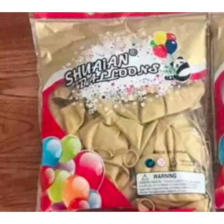 Bóng bay siêu nhũ gấu ShuaiAn - Bạc (12 inch) - Ảnh 6