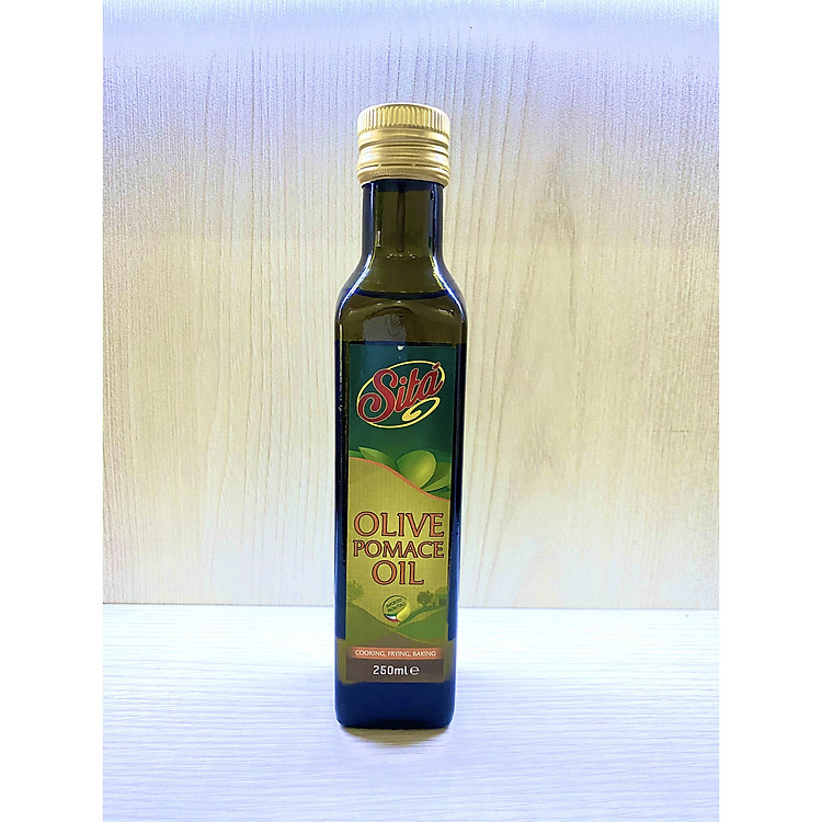 Dầu Oliu Pomace Cao Cấp Nhãn Hiệu Sita' 250ml Nhập Khẩu Ý Dùng trong Nấu Ăn, Trộn Salat, Làm Đẹp - Olive Pomace Oil 250Ml Sita' (Dầu ăn), (Dầu Dưỡng Da)