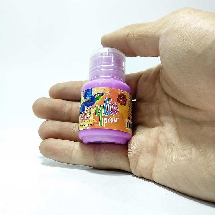 Chai Màu Vẽ Acrylic 30ml - Màu Tím - Ảnh 2