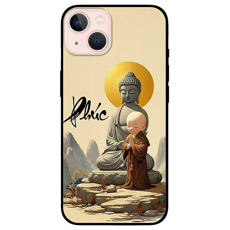 Ốp lưng dành cho Iphone 12 - 12 Pro - 12 Pro Max - 13 Mini - 13 - 13 Pro - 13 Pro Max - Chú Tiểu Phúc Nâu - Hàng Chính Hãng