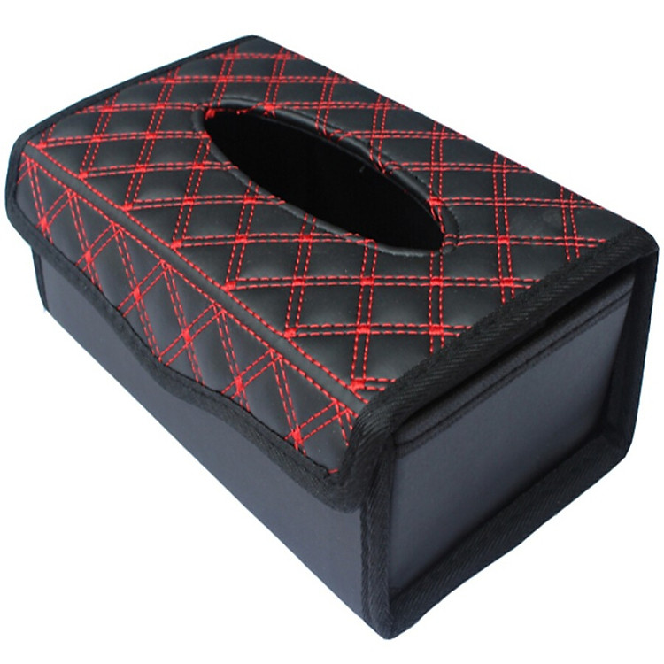 Hộp đựng khăn giấy trên xe ô tô - Xám