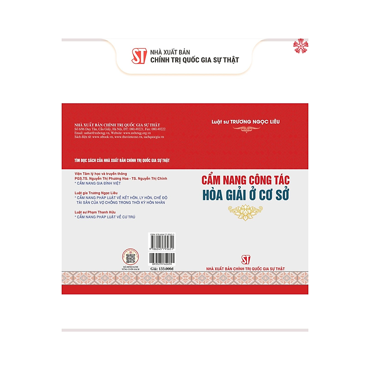 Cẩm nang công tác hòa giải ở cơ sở (bản in 2024)