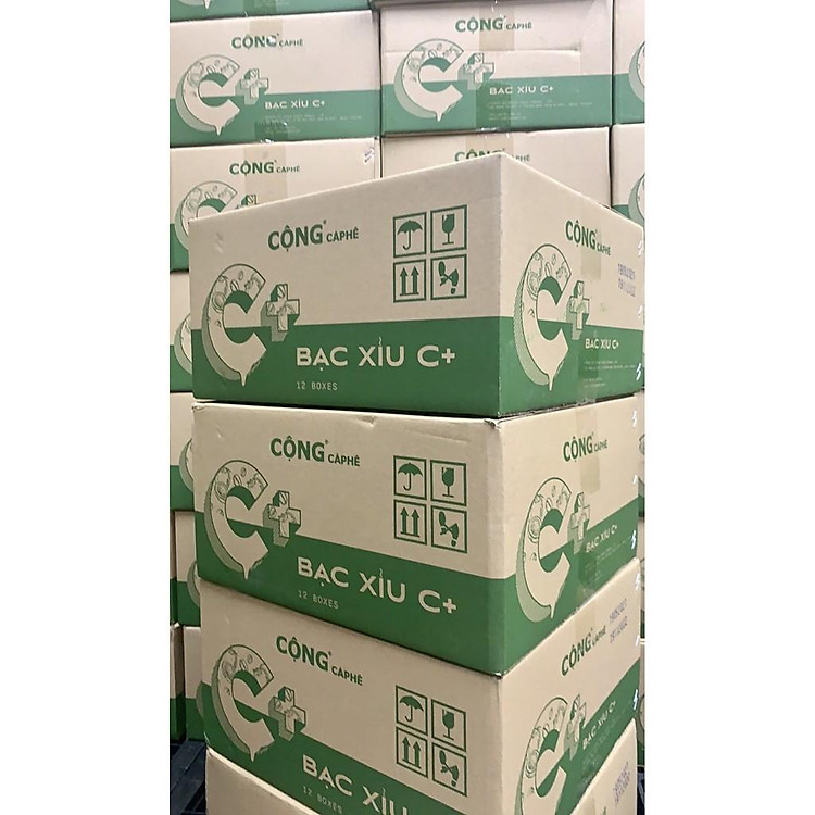 Thùng Cà phê Bạc xỉu hoà tan C+