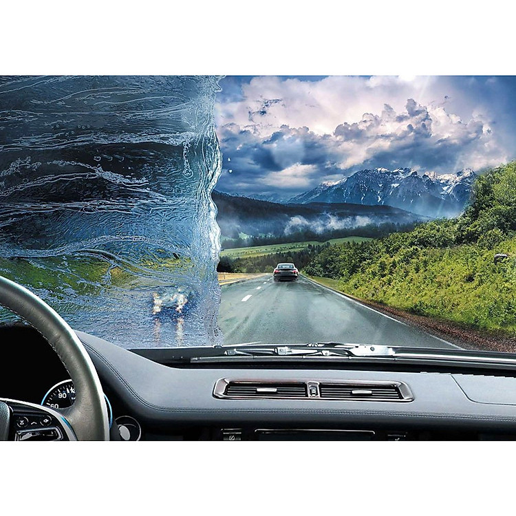 Nano phủ bóng kính ô tô chống bám nước