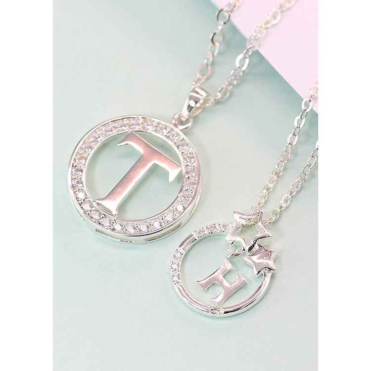 Dây chuyền đôi bạc dây chuyền cặp bạc đẹp DCD0022