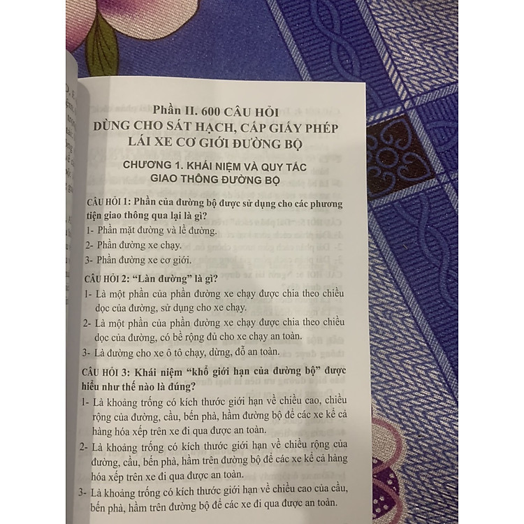600 Câu Hỏi Dùng Cho Sát Hạch, Cấp Giấy Phép Lái Xe Cơ Giới - Ảnh 2