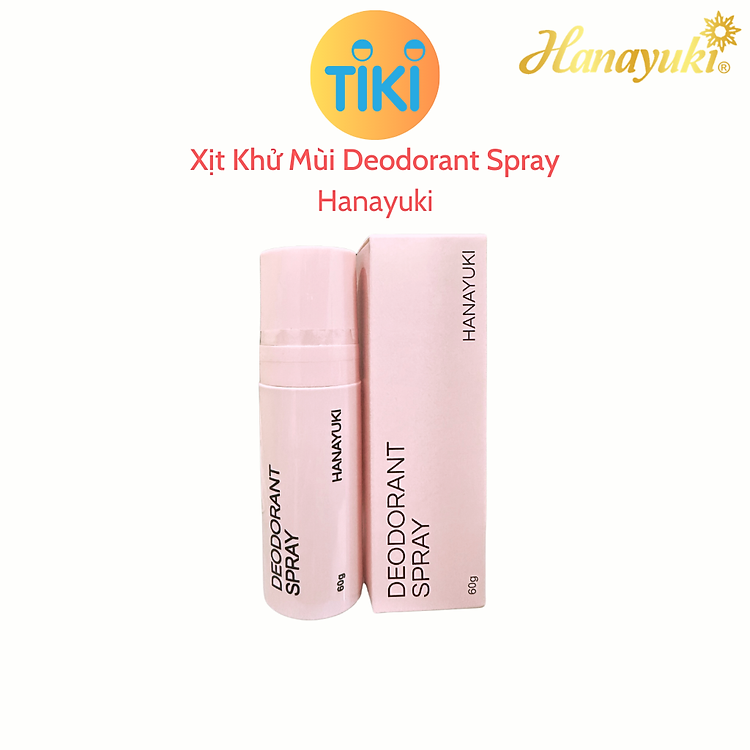 Xịt Khử Mùi Hanayuki Chính Hãng Xịt Thơm Cơ Thể Deodorant Spray Giúp Khử Mùi Giảm Tiết Mồ Hôi 60g