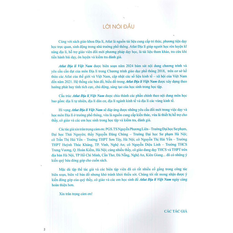 ATLAT ĐỊA LÍ VIỆT NAM (Theo Chương Trình Giáo Dục Phổ Thông 2018) - Ảnh 4