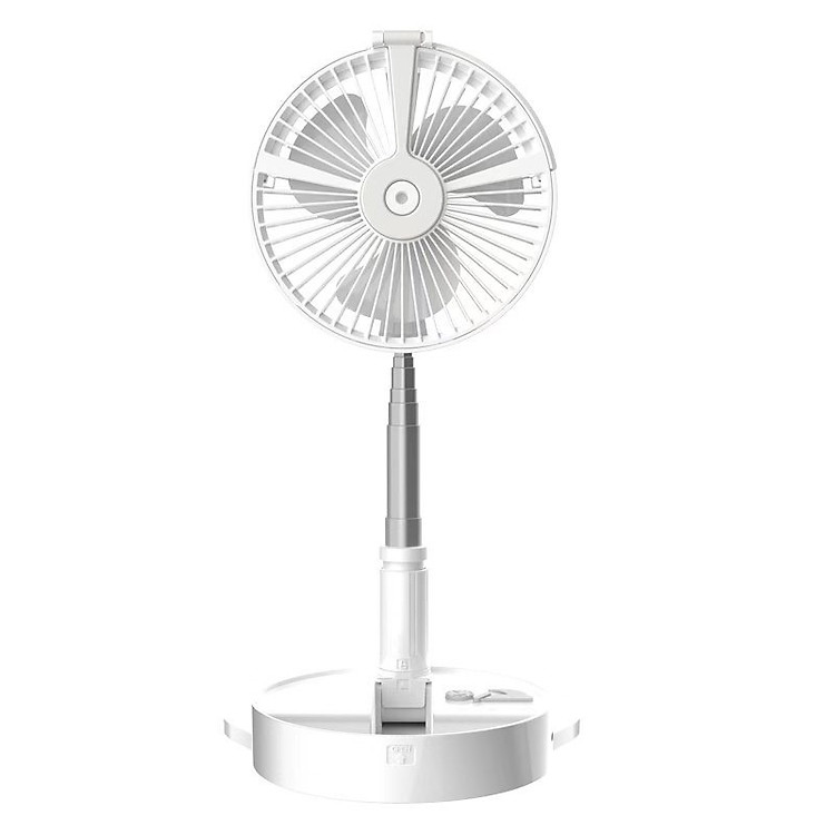 Quạt gấp tích điện phun sương có đèn led