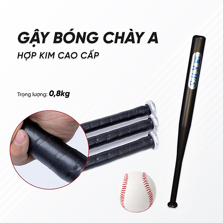 Gậy Bóng Chày BAT Hợp Kim Cao Cấp (25 inchs - 28 inchs) - Ảnh 2