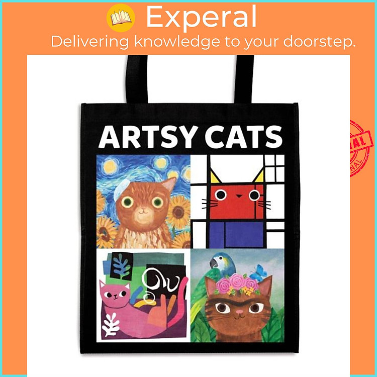 Sách - Artsy Cats Reusable Shopping Bag by Angie Rozelaar (UK edition, paperback)