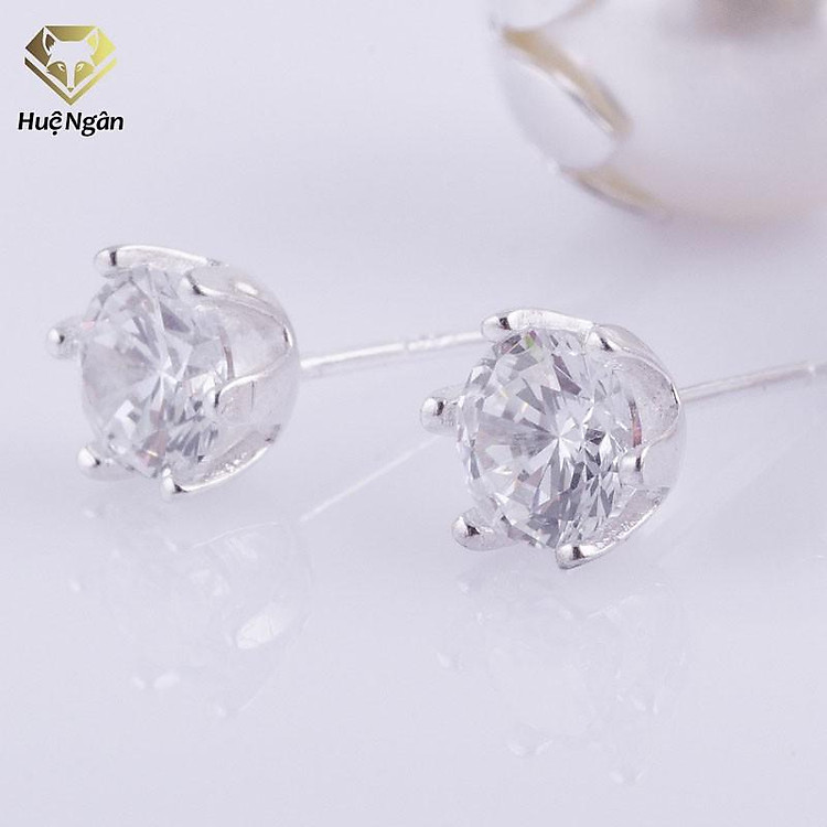 Bông tai bạc Ý 925 Huệ Ngân - Nụ đá RYE140799 P2