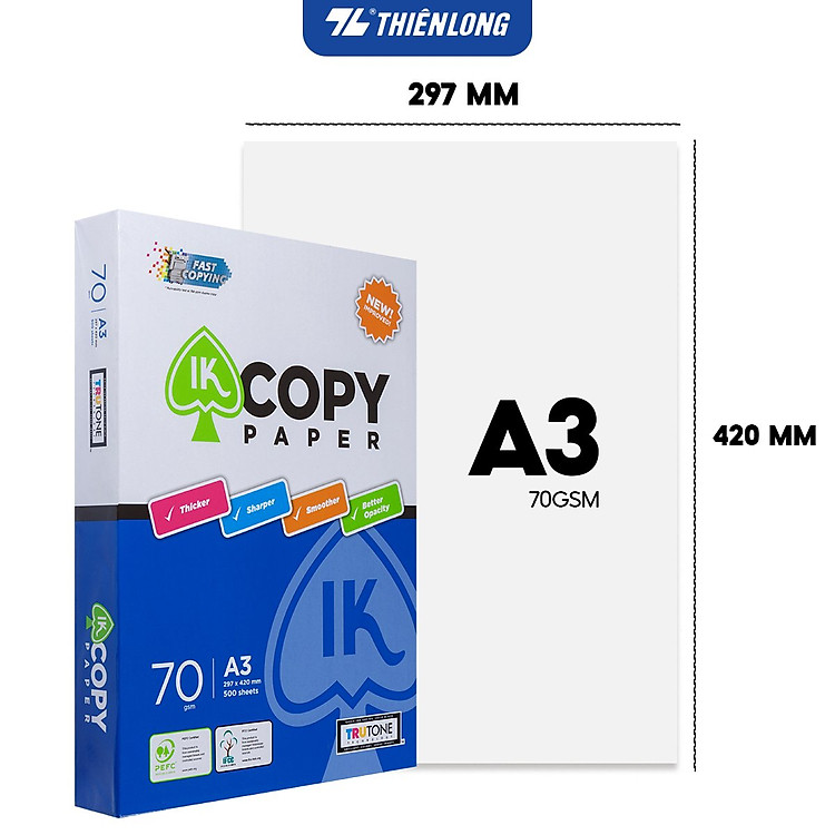Giấy A3 70 gsm IK Copy (500 tờ) - Ảnh 6
