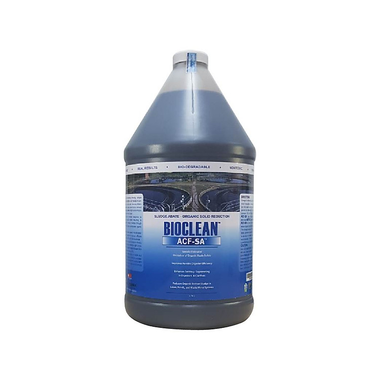 Vi sinh phân hủy bùn hữu cơ, giảm thể tích bùn trong hệ thống xử lý nước thải Bioclean ACF SA hàng Mỹ NSX Sun & Earth Microbiology - chai gallon = 3,785 lít