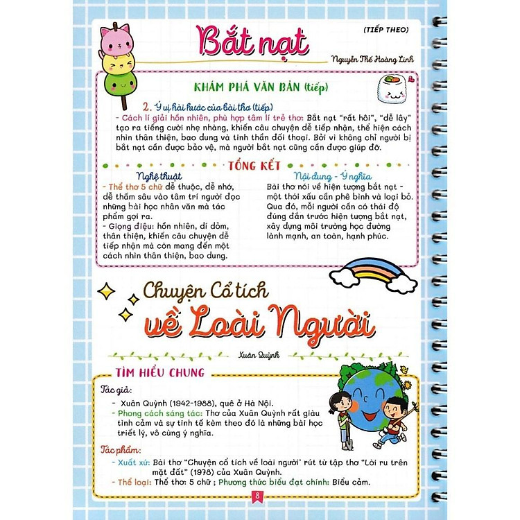 Sổ Tay Notebook Ngữ Văn 6 - Bám Sát SGK Kết Nối Tri Thức Với Cuộc Sống - Ảnh 6