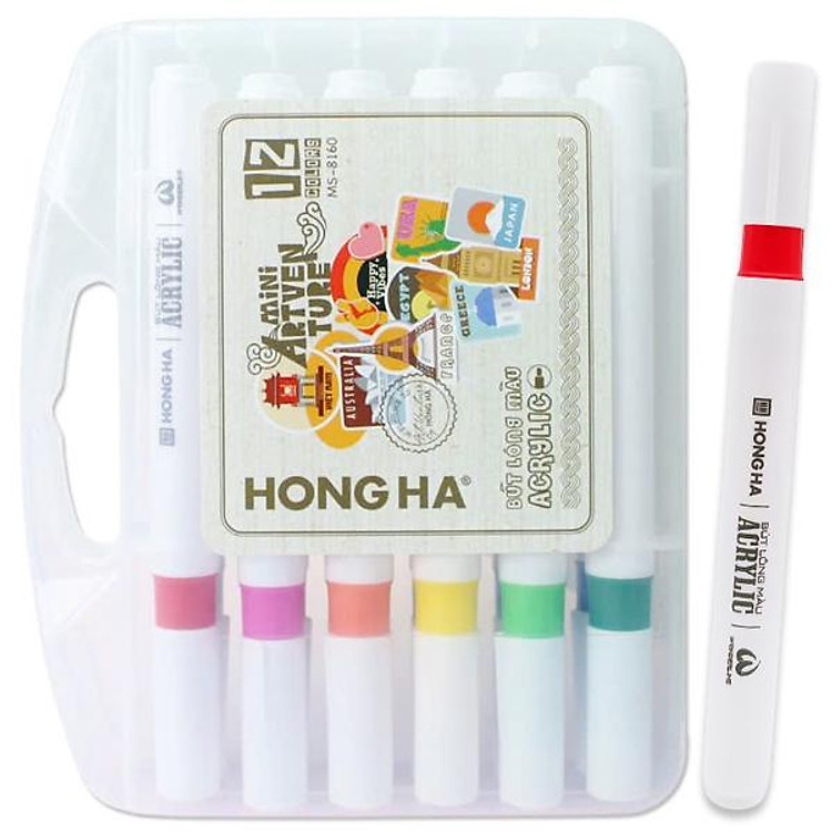 Hộp Bút Lông Màu Acrylic Mini Artventure (12 đầu) - Ảnh 2