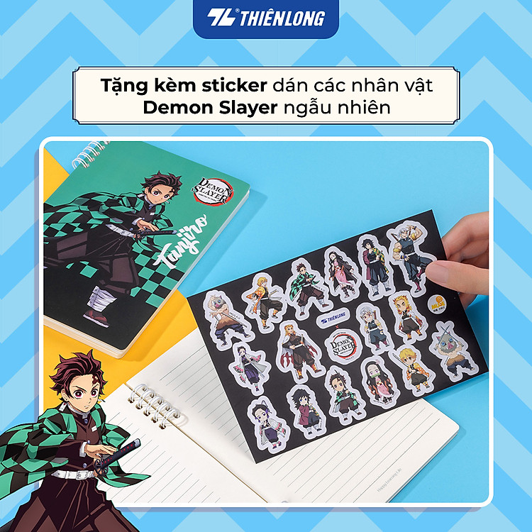 Sổ Lò Xo A5 Demon Slayer (kẻ ngang) - Ảnh 4