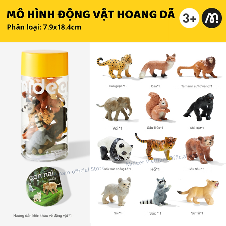Đồ Chơi Mô Hình Động Vật Mideer Chính hãng Tiết kiệm - Hình ảnh 3
