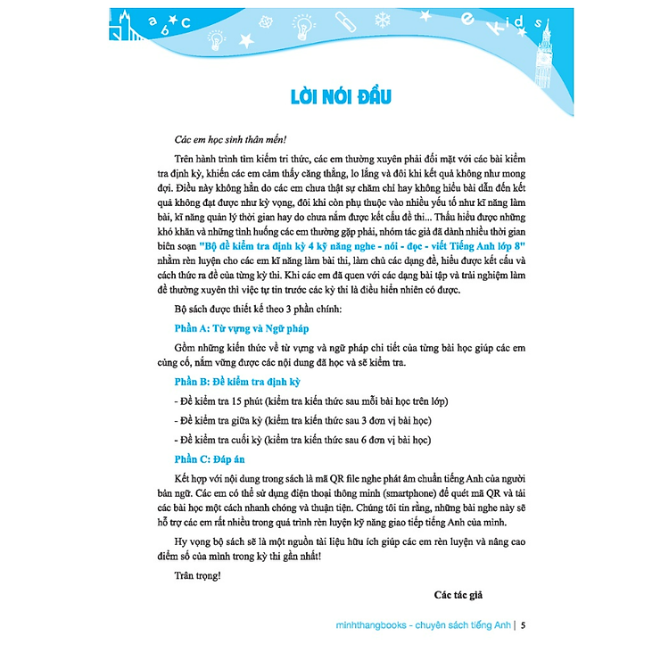 GLOBAL SUCCESS - Bộ đề kiểm tra định kỳ 4 kỹ năng tiếng anh lớp 8 (Tập 1) - Ảnh 4