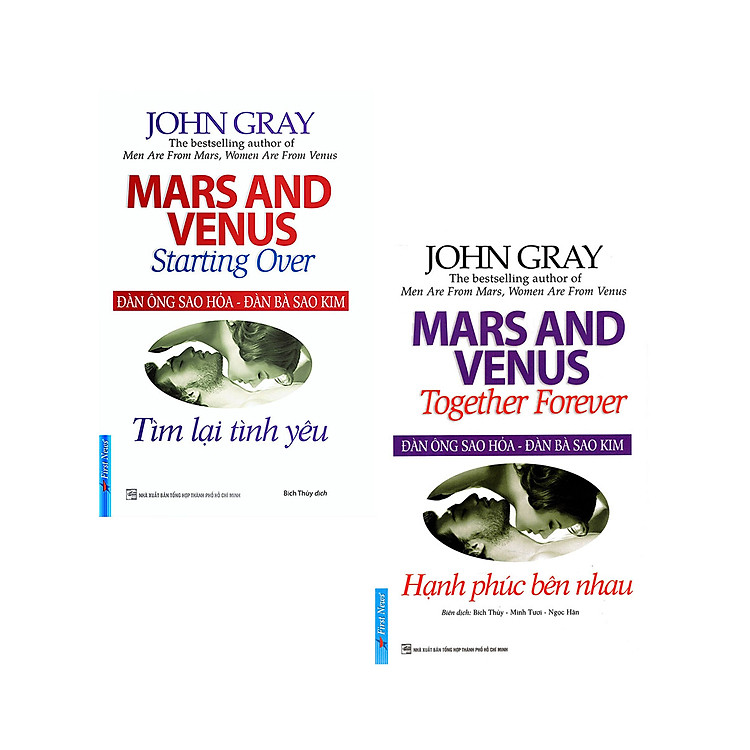 Combo Đàn Ông Sao Hỏa - Đàn Bà Sao Kim: Tìm Lại Tình Yêu + Hạnh Phúc Bên Nhau (Bộ 2 Cuốn)