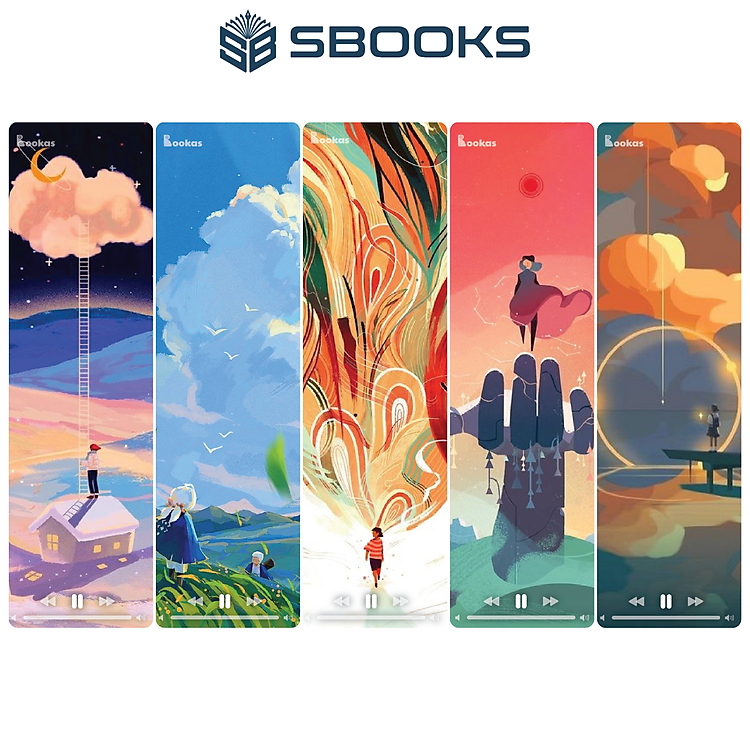 Bookmark Kẹp Sách Hoạ Tiết Hoạt Hình (5 cái)