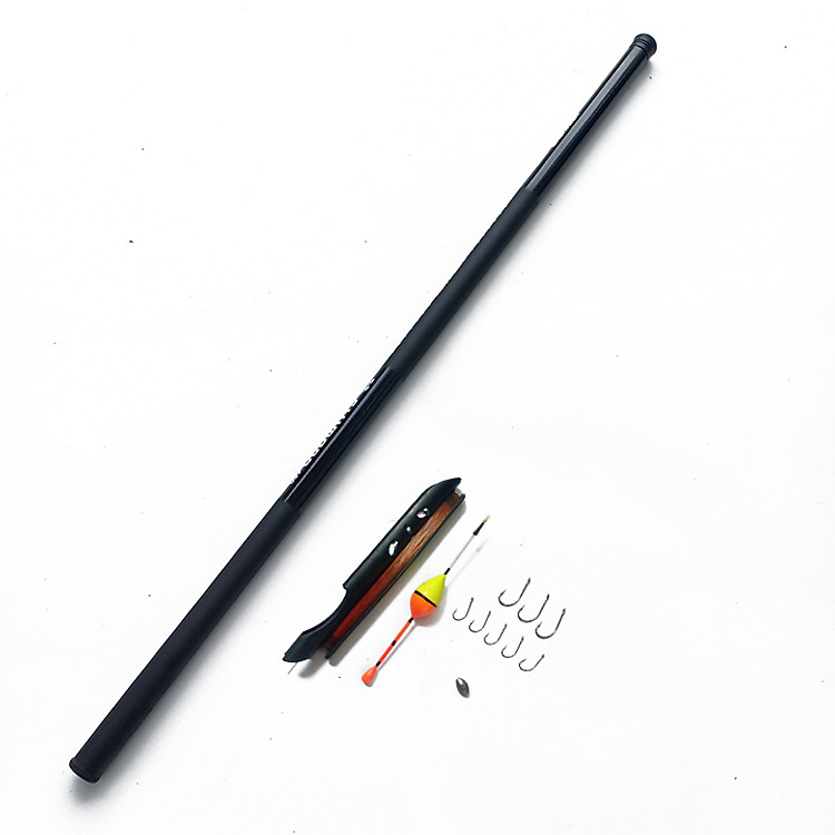 CẦN CÂU TAY HEMUSHR - CẦN ĐƠN 3H (CT104) + CƯỚC PHAO CHÌ LƯỠI CÂU NẸP CẦN