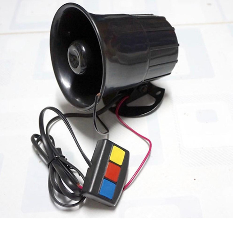 Còi Hú Police cảnh sát 3 Chế Độ Có Điều Khiển dành cho xe máy