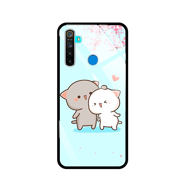 Ốp Lưng Kính Cường Lực Cho Điện Thoại REALME 5/REALME 5i/REALME 5S/REALME C3/REALME 6i - 7871 CUTE15 - Hàng Chính Hãng