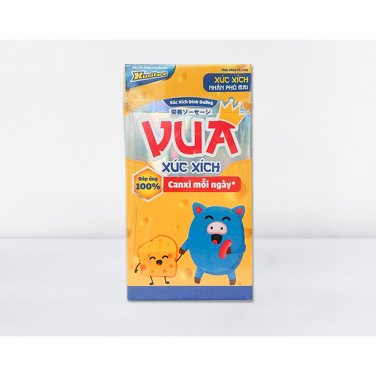 Xúc xích Vua Xuxifarm hương vị thơm ngon ( hộp 4 cây)